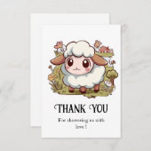 Schöne Baby-Dusche auf dem Bauernhof Dankeskarte (Vorne/Hinten)