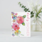 Schöne Baby Dusche Einladung Vorlage (Stehend Vorderseite)