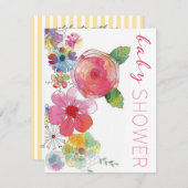 Schöne Baby Dusche Einladung Vorlage (Vorne/Hinten)