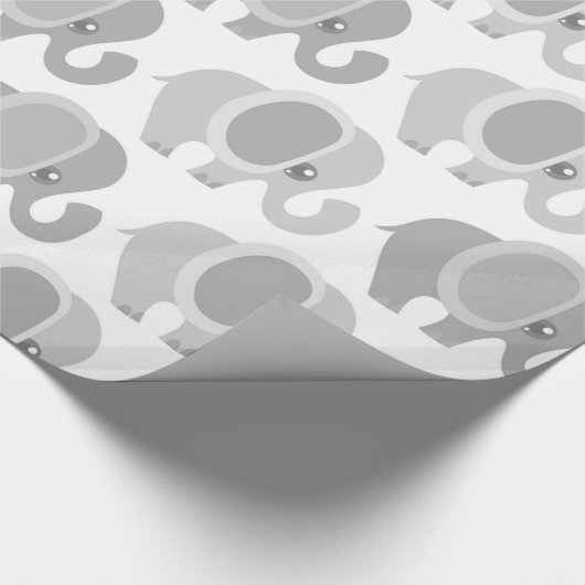Schöne Baby Elephants Geschenkpapier (Ecke)