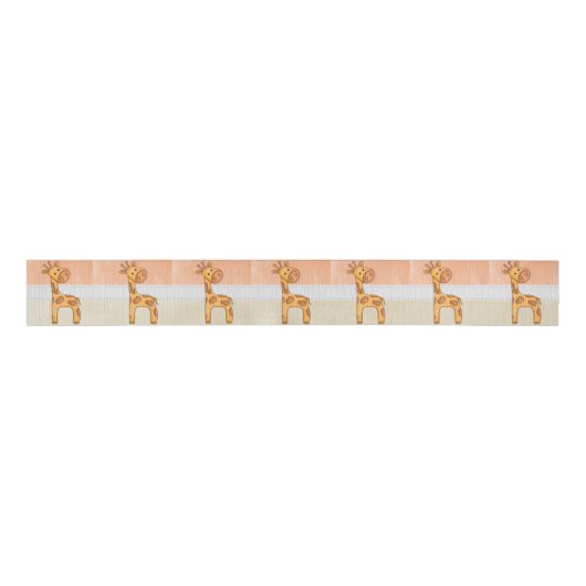 Schöne Baby-Giraffe Ripsband (Vorderseite)