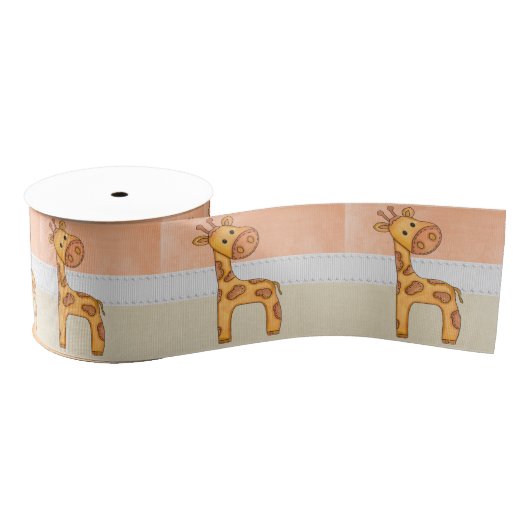 Schöne Baby-Giraffe Ripsband (Spule)