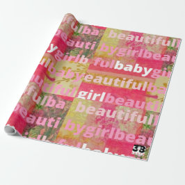 Schöne Baby Girl Collection Geschenkpapier