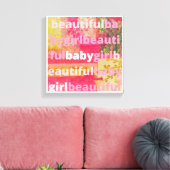 Schöne Baby Girl Collection Leinwanddruck (Insitu (Wohnzimmer))