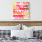 Schöne Baby Girl Collection Leinwanddruck (Insitu (Schlafzimmer))