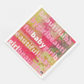 Schöne Baby Girl Collection Serviette (Ecke)