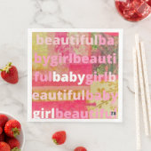 Schöne Baby Girl Collection Serviette (Beispiel)