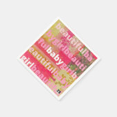 Schöne Baby Girl Collection Serviette (Ecke)