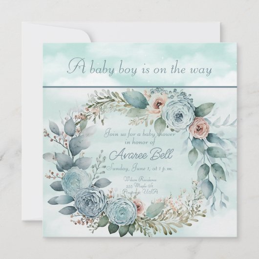 Schöne Babydusche (Vorderseite)