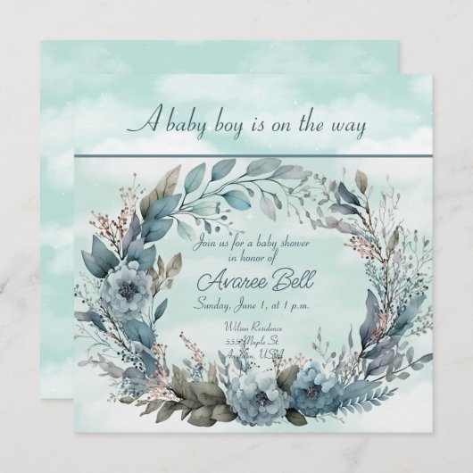 Schöne Babydusche (Vorne/Hinten)