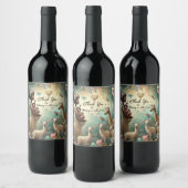 Schöne Babydusche Danke Weinetikett Set (Flaschen)