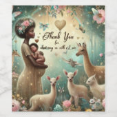 Schöne Babydusche Danke Weinetikett Set (Einzelnes Label)