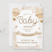 Schöne Babydusche Einladung (Vorderseite)