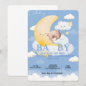 Schöne Babydusche Einladung (Vorne/Hinten)