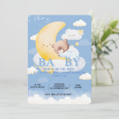Schöne Babydusche Einladung (Stehend Vorderseite)