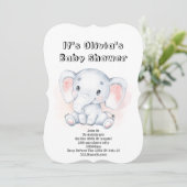 Schöne Babydusche-Einladung für ein kleines Mädche Einladung (Stehend Vorderseite)