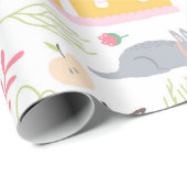 Schöne Babydusche für Welpen und Vögel Geschenkpapier (Rolleneckpunkt)