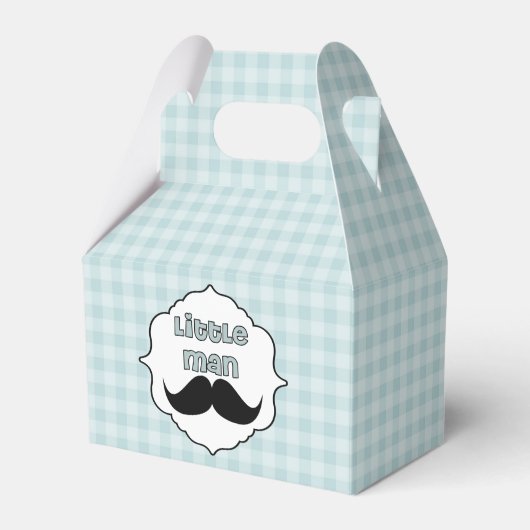 Schöne Babydusche Litman Mustache Geschenkschachtel (Vorderseite)