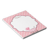 Schöne Babydusche nach Maß. Notizblock (angewinkelt)