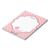 Schöne Babydusche nach Maß. Notizblock (Rotiert)