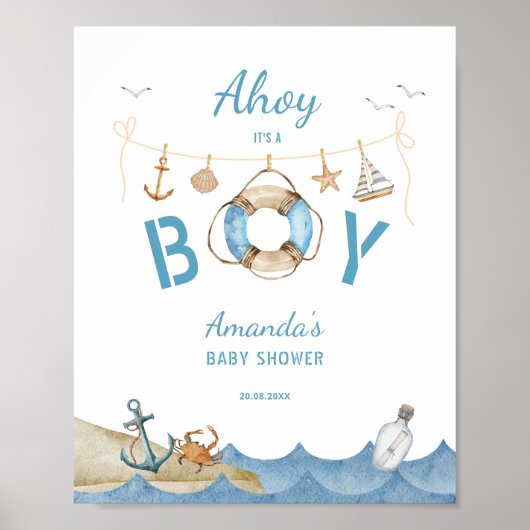 Schöne Babydusche Poster (Vorne)