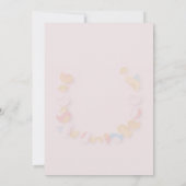 Schöne Babyduschkarte mit Babynahrung Einladung (Rückseite)