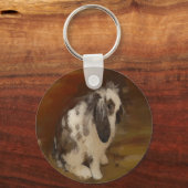 Schöne Babylope Eared Rabbit/Kit Schlüsselanhänger (Vorderseite)