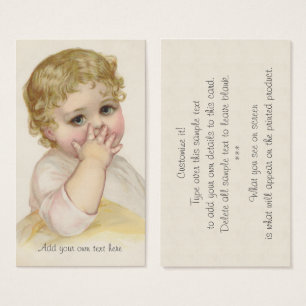 Schöne Babys Kuss Vintage-Illustration
