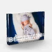 Schöne Babystände mit Namen Fotoblock (Links)