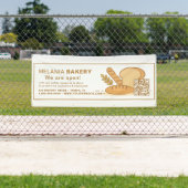 Schöne Bäckereibanner mit QR-Code | Banner (Insitu)