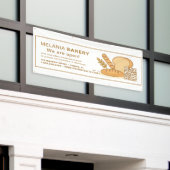 Schöne Bäckereibanner mit QR-Code | Banner (Äußeres Gebäude)