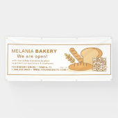 Schöne Bäckereibanner mit QR-Code | Banner (Horizontal)