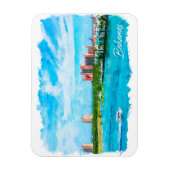 Schöne Bahamas Karibik Ferienlandschaft Magnet (Vertikal)