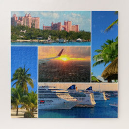 Schöne Bahamas/Karibische Collage Puzzle