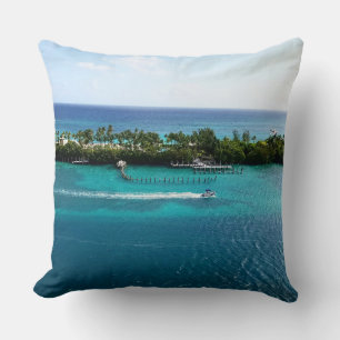 Schöne Bahamas Nassau Küstenlinie Wurfkissen Kissen