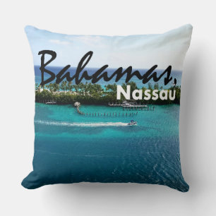 Schöne Bahamas Nassau Küstenlinie Wurfkissen Kissen