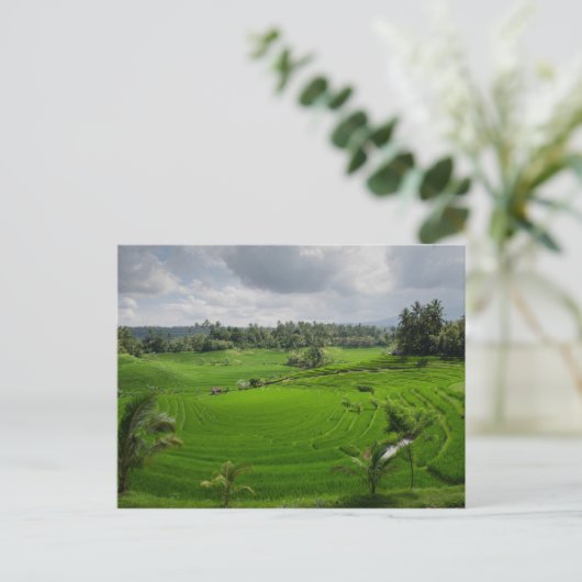 Schöne Bali Landschaft Postkarte (Stehend Vorderseite)