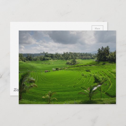 Schöne Bali Landschaft Postkarte (Vorne/Hinten)