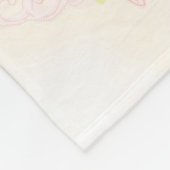 Schöne Ballerina Fleece-Decke Fleecedecke (Ecke)