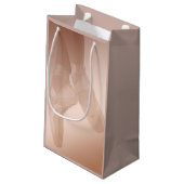 Schöne Ballerina-Geschenk-Tasche Kleine Geschenktüte (Rückseite Schrägansicht)