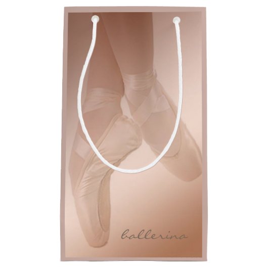 Schöne Ballerina-Geschenk-Tasche Kleine Geschenktüte (Vorderseite)