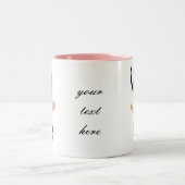 Schöne Ballerina in Rosa Zweifarbige Tasse (Mittel)