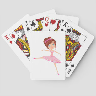 Schöne Ballerina klassische Spielkarten