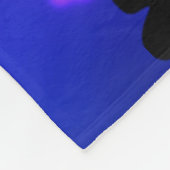 Schöne Ballerina mit schwimmenden Herzen Fleecedecke (Ecke)