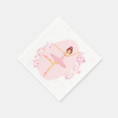 Schöne Ballerina Napkin Serviette (Ecke)