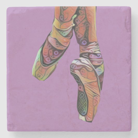 Schöne Ballet Pointe Shoes Marble Untersetzer (Vorderseite)