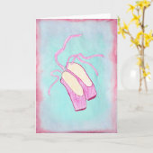 Schöne Ballet Shows Kunst Karte (Gelbe Blume)