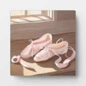 Schöne Ballet-Slippers | Hübsch rosa Fotoplatte (Vorderseite)