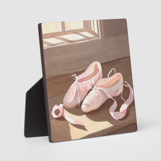 Schöne Ballet-Slippers | Hübsch rosa Fotoplatte (Vorderseite)
