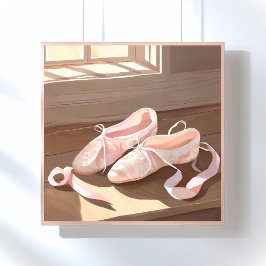 Schöne Ballet-Slippers | Hübsch rosa Poster